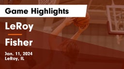 LeRoy  vs Fisher  Game Highlights - Jan. 11, 2024