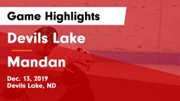 Devils Lake  vs Mandan  Game Highlights - Dec. 13, 2019