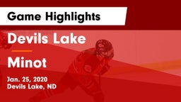 Devils Lake  vs Minot  Game Highlights - Jan. 25, 2020