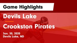 Devils Lake  vs Crookston Pirates Game Highlights - Jan. 30, 2020