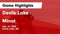 Devils Lake  vs Minot Game Highlights - Feb. 29, 2020