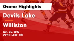 Devils Lake  vs Williston  Game Highlights - Jan. 25, 2022
