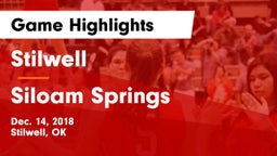 Stilwell  vs Siloam Springs  Game Highlights - Dec. 14, 2018