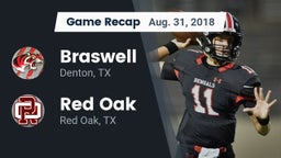 Recap: Braswell  vs. Red Oak  2018