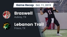 Recap: Braswell  vs. Lebanon Trail  2019
