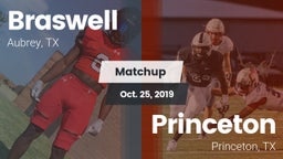 Matchup: Braswell  vs. Princeton  2019
