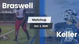 Matchup: Braswell  vs. Keller  2020