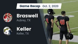 Recap: Braswell  vs. Keller  2020