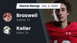 Recap: Braswell  vs. Keller  2020