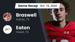 Recap: Braswell  vs. Eaton  2020