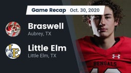 Recap: Braswell  vs. Little Elm  2020
