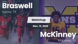Matchup: Braswell  vs. McKinney  2020