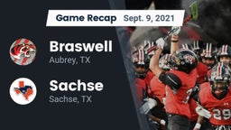 Recap: Braswell  vs. Sachse  2021