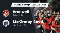 Recap: Braswell  vs. McKinney Boyd  2021