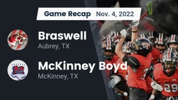 Recap: Braswell  vs. McKinney Boyd  2022