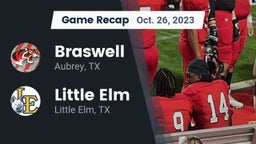 Recap: Braswell  vs. Little Elm  2023