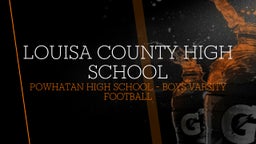 Powhatan football highlights Louisa County High School