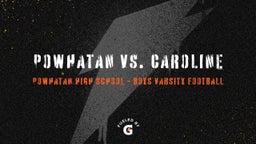 Powhatan football highlights Powhatan vs. Caroline 