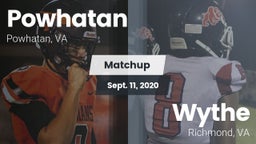 Matchup: Powhatan  vs. Wythe  2020