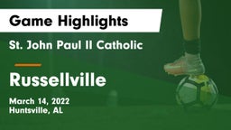 St. John Paul II Catholic  vs Russellville  Game Highlights - March 14, 2022