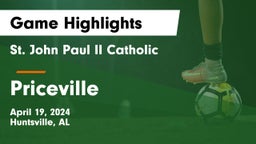 St. John Paul II Catholic  vs Priceville  Game Highlights - April 19, 2024