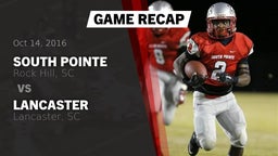 Recap: South Pointe  vs. Lancaster  2016