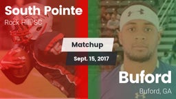 Matchup: South Pointe High vs. Buford  2017