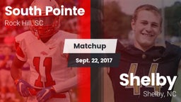 Matchup: South Pointe High vs. Shelby  2017