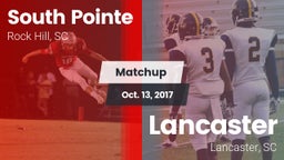 Matchup: South Pointe High vs. Lancaster  2017