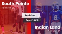 Matchup: South Pointe High vs. Indian Land  2018
