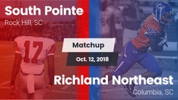 Matchup: South Pointe High vs. Richland Northeast  2018
