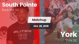 Matchup: South Pointe High vs. York  2018