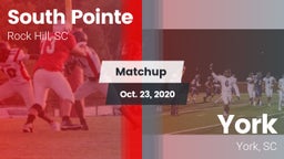 Matchup: South Pointe High vs. York  2020