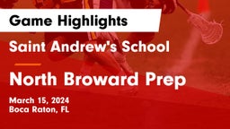 Saint Andrew's School vs North Broward Prep  Game Highlights - March 15, 2024