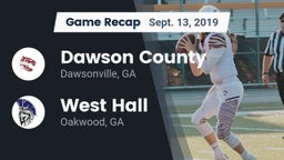 Recap: Dawson County  vs. West Hall  2019