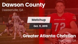 Matchup: Dawson County High vs. Greater Atlanta Christian  2019