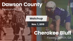 Matchup: Dawson County High vs. Cherokee Bluff   2019