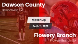 Matchup: Dawson County High vs. Flowery Branch  2020