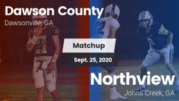 Matchup: Dawson County High vs. Northview  2020