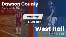 Matchup: Dawson County High vs. West Hall  2020