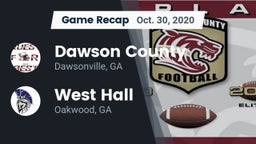 Recap: Dawson County  vs. West Hall  2020