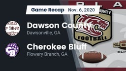 Recap: Dawson County  vs. Cherokee Bluff   2020