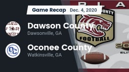 Recap: Dawson County  vs. Oconee County  2020
