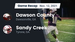 Recap: Dawson County  vs. Sandy Creek  2021