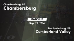 Matchup: Chambersburg High vs. Cumberland Valley  2016