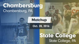 Matchup: Chambersburg High vs. State College  2016