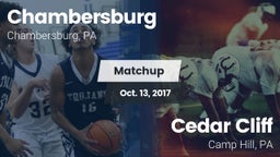 Matchup: Chambersburg High Sc vs. Cedar Cliff  2017