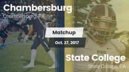 Matchup: Chambersburg High Sc vs. State College  2017