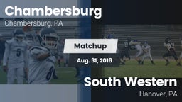 Matchup: Chambersburg High Sc vs. South Western  2018