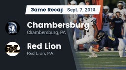 Recap: Chambersburg  vs. Red Lion  2018